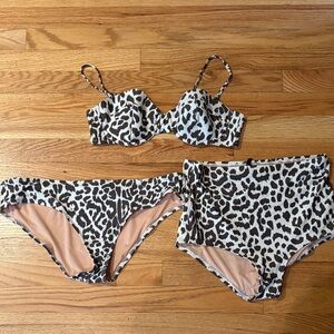 Leopard print J.Crew bikini